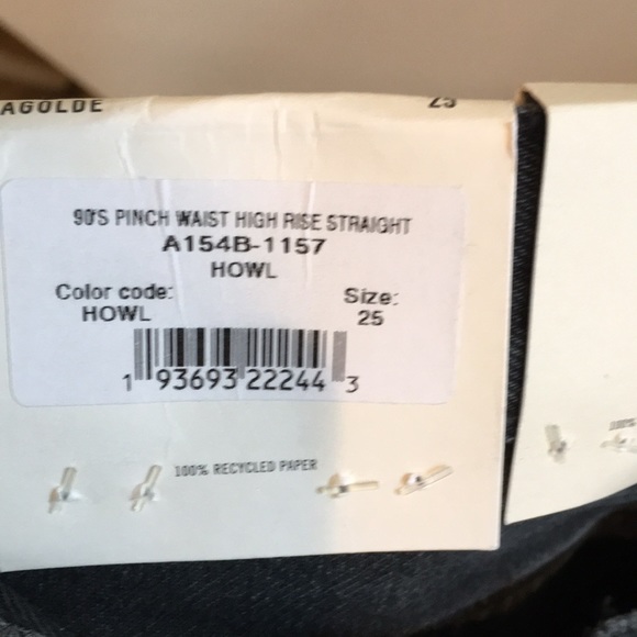 Agolde 90s Pinch Waist in Howl size 25 - Picture 9 of 9